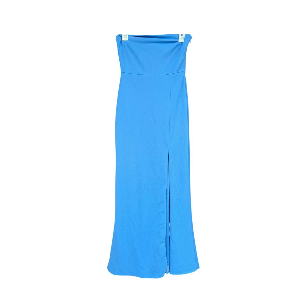 BHLDN Adalynn Strapless Gown, Cerulean Blue, XS - Picture 2 of 8